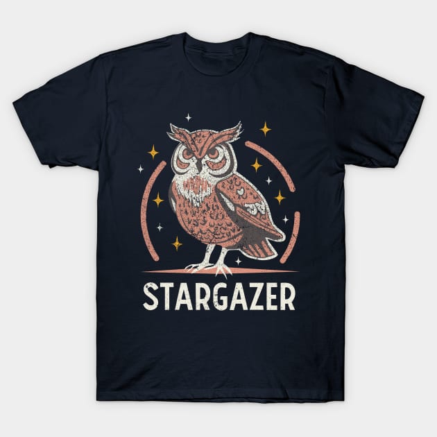 Stargazer Owl T-Shirt by n23tees